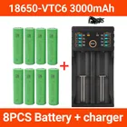 2022 новый оригинальный 3,7 в 3000 мАч 18650 Аккумулятор для us18650 Sony VTC6 30A игрушечные инструменты фонарик аккумулятор + зарядное устройство USB