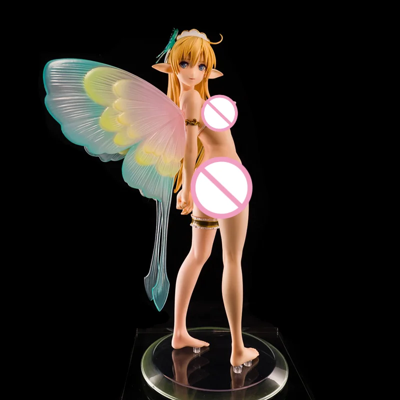 

29cm The Seven Deadly Sins Elaine Action Figure Anime PVC Fairy Butterfly Girl Standing Pose Collection Model Dolls Toy for Gift