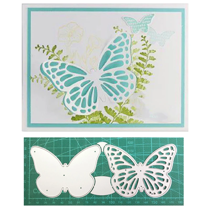 Металлические режущие штампы бабочки кружевная рамка для скрапбукинга тиснение