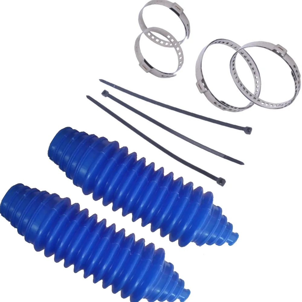 

2 Set Car Accessories Gaiter Pinion Boot Blue Parts Rack And Pinion Steering Boot Replacement Universal Useful Parts Tools