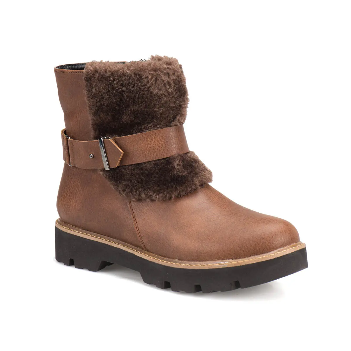 FLO/женские теплые зимние ботинки на меху Женские ботиночки Ботильоны Удобная