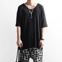 mens t shirt summer wear south korean fashion loose half sleeve v neck short sleeve t shirt casual hip hop trend