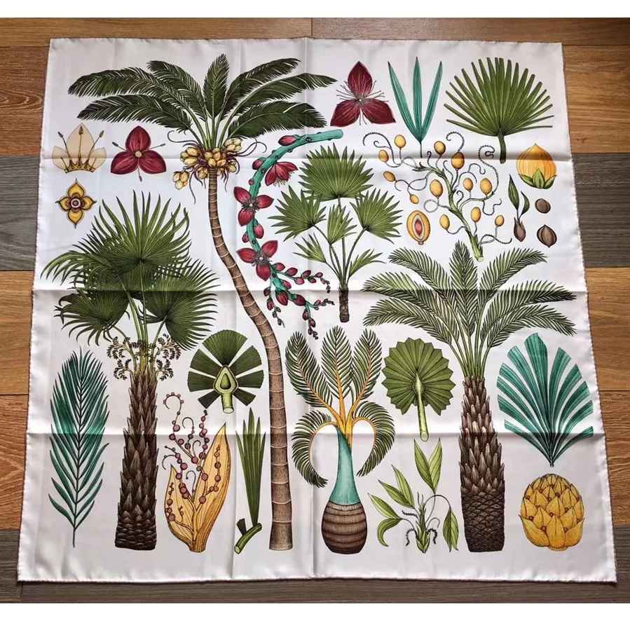 Модный принт 100% твил шелковый шарф шаль обертывания 88*88 см| |