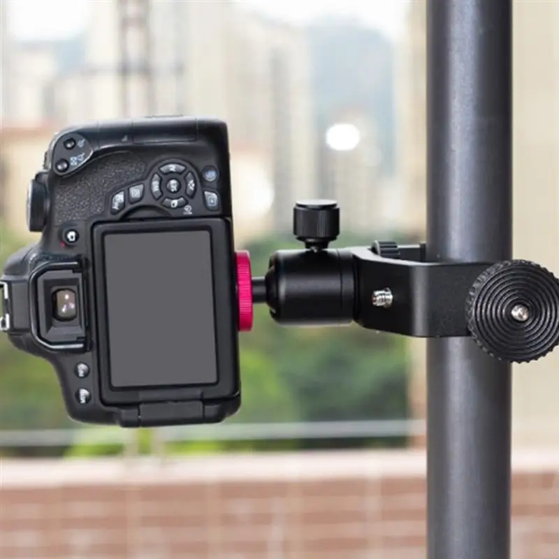 

Desktop Camera Stand Telescopic 1/4 inch Clamp Holder Mount with Ball Head