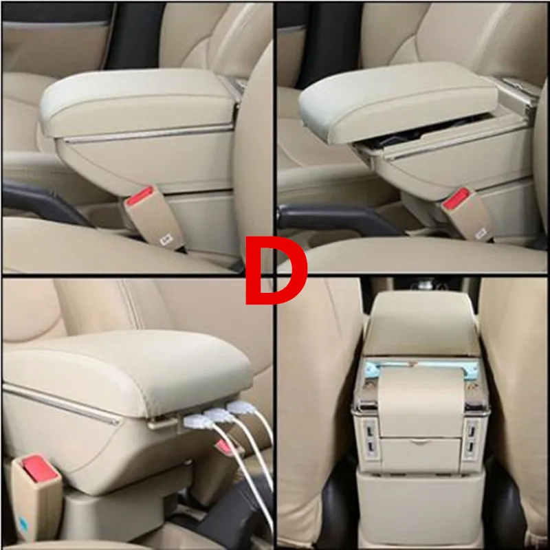 D style Beige Для Toyota IST подлокотник коробка центральный магазин содержание коробка для хранения с держатель стакана, пепельница аксессуары - Название цвета: D style Beige