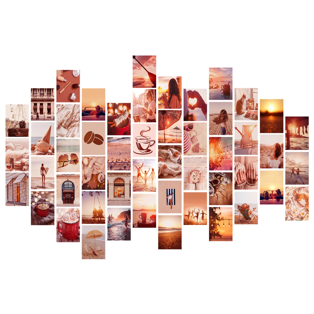 

Postcard Photo Collage Set Wall Collage Kit Exqusite Aesthetic Posters Bedroom Decor