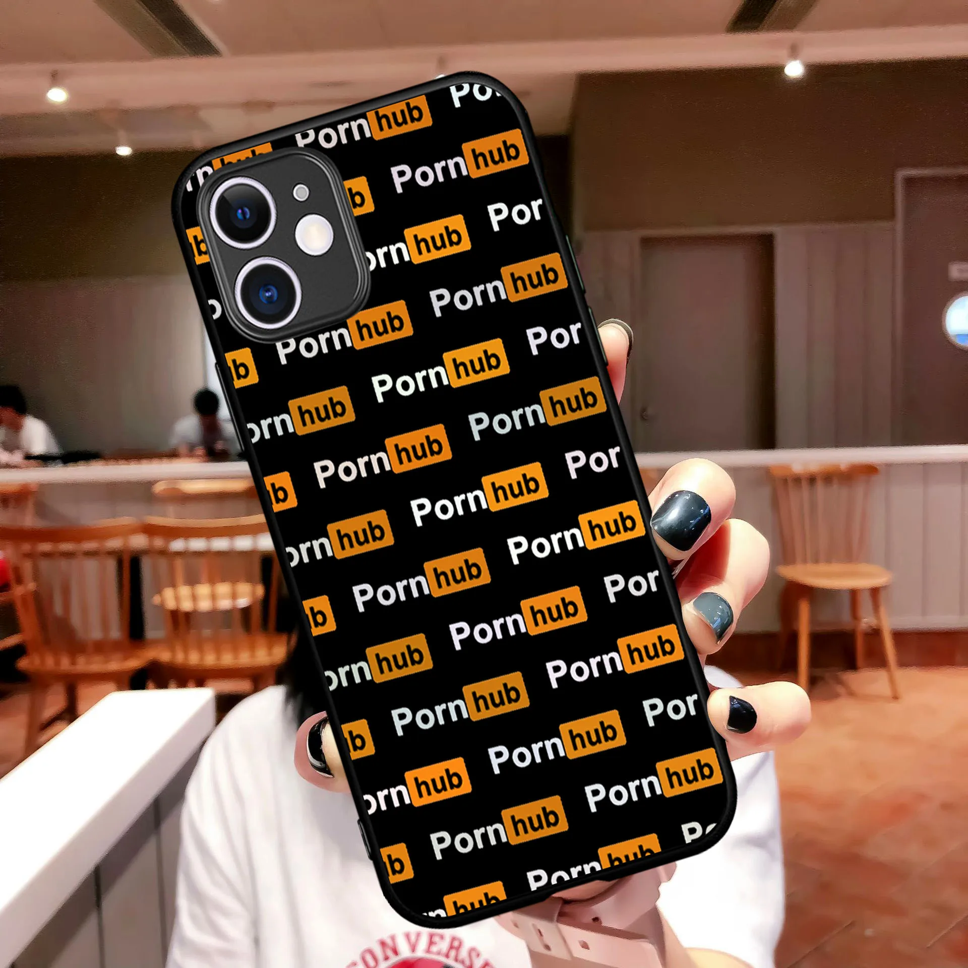 

Fashion Pornhub Tumblr Luxury Black Soft silicone Phone Cover For iPhone 12 11 Pro Max 8 7 6 6S Plus XR X XS Max 5 5S SE 2020