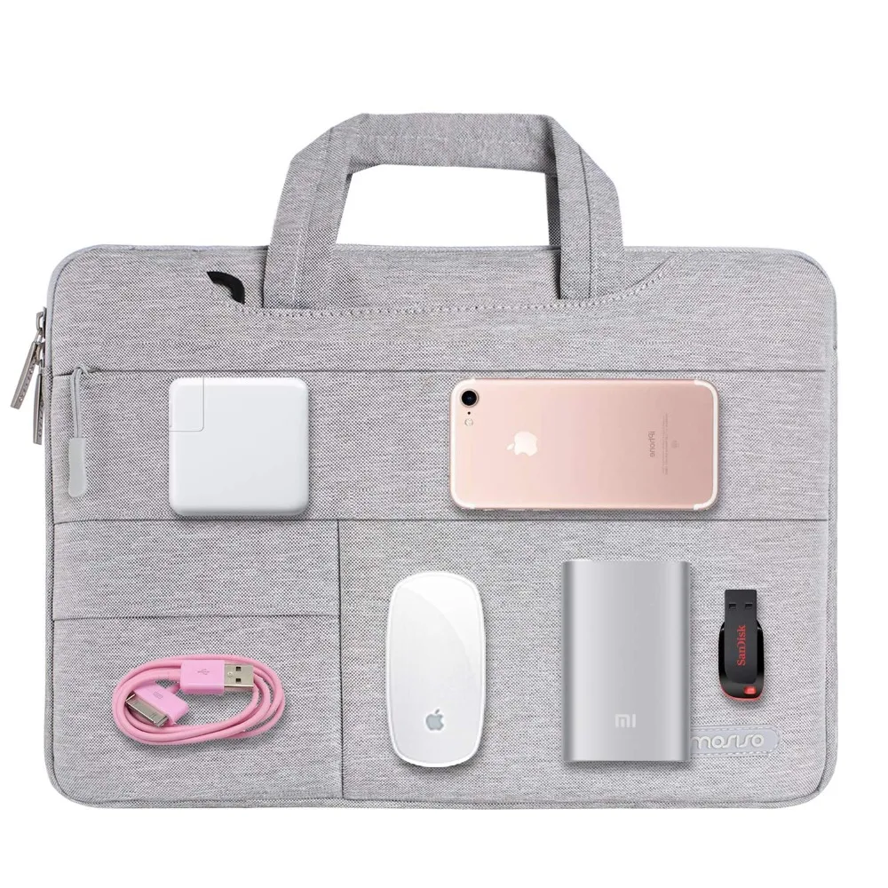 Сумка через плечо из полиэстера для ноутбука Mosiso 13,3 14 15,6 дюймов для Macbook Air/Pro 13 15, карманная сумка для компьютера Hp/samsung/Dell