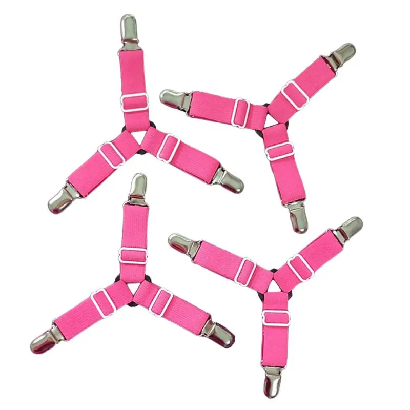 

4Pcs Adjustable Bed Sheet Clips Fixing Slip-Resistant Belt Sofa Cover Grippers Holder Mattress Blanket Bedding Set