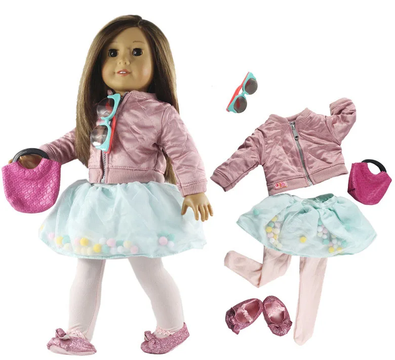 Модная Кукла набор одежды игрушка одежда наряд для 18-дюймовой куклы повседневная