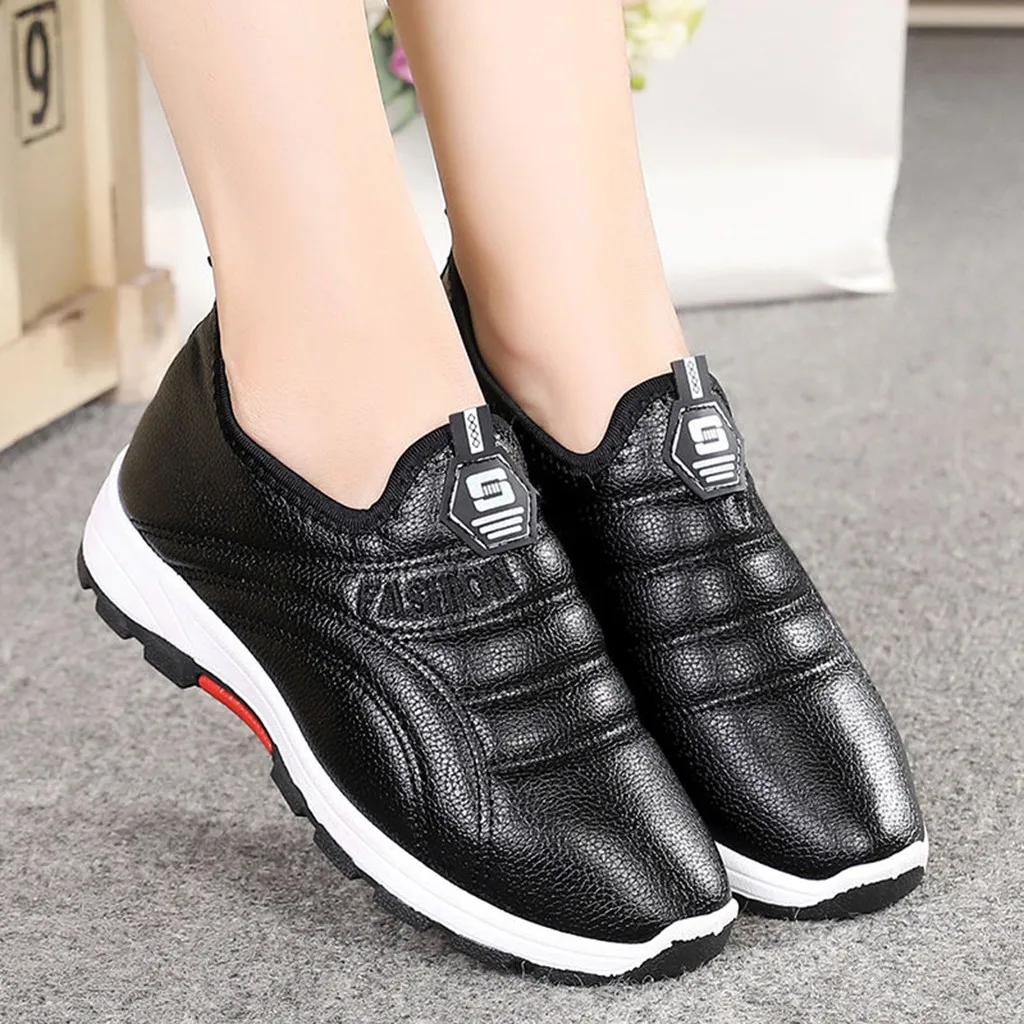 Женские ботильоны на плоской подошве SAGACE повседневные теплые мягкие ботинки без