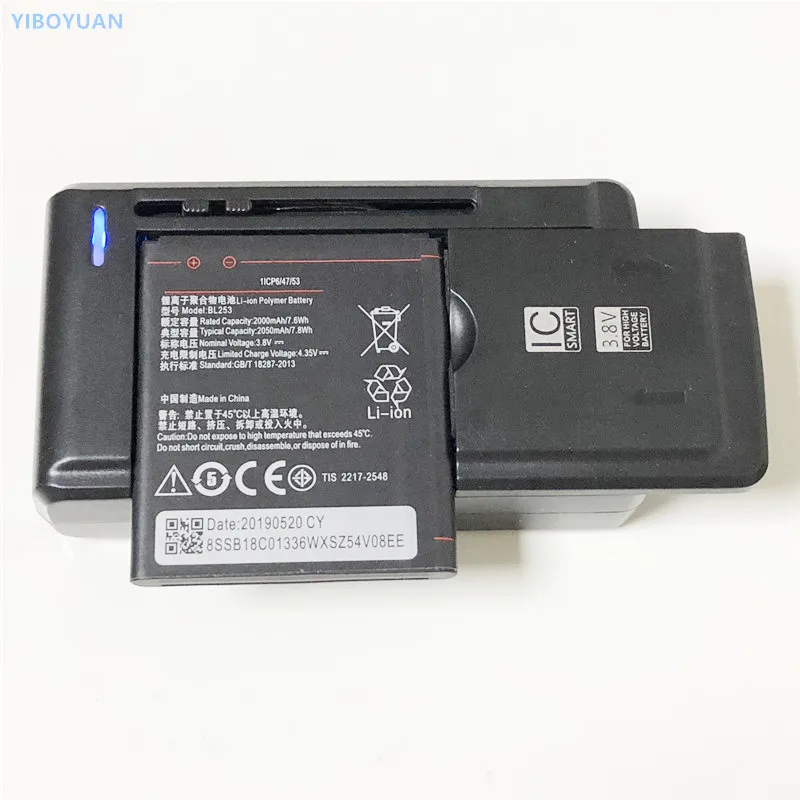2050 мАч BL253 для lenovo Vibe A/A1000/A1000M/A2010/A2580/A2860/A2800-D/A3600-D/A3800-D аккумулятор+ зарядное устройство для SS-C1
