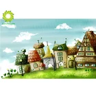 Полная дрель Алмазная картина DIY Мультяшные дома Стразы мозаика текст Алмазная вышивка стены украшение дома подарок Прямая поставка