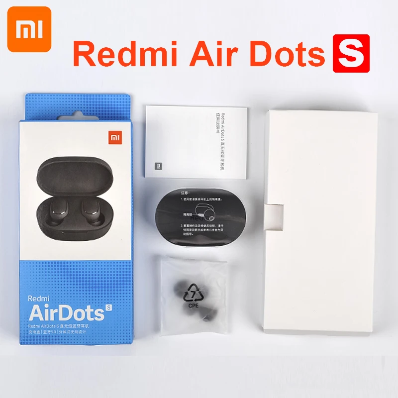 Оригинальная Bluetooth-гарнитура Xiaomi Redmi Airdots S TWS Air2 SE стерео сабвуфер 5 0 наушники с