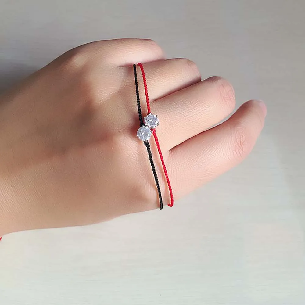 Женский браслет из серебра пробы с фианитами|Браслеты шармами| |