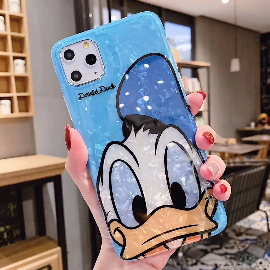 Силиконовый чехол для iphone 11pro XS MAX XR 6s 7 8 Plus funda donald duck diamond apple iphone 11pro Max чехол