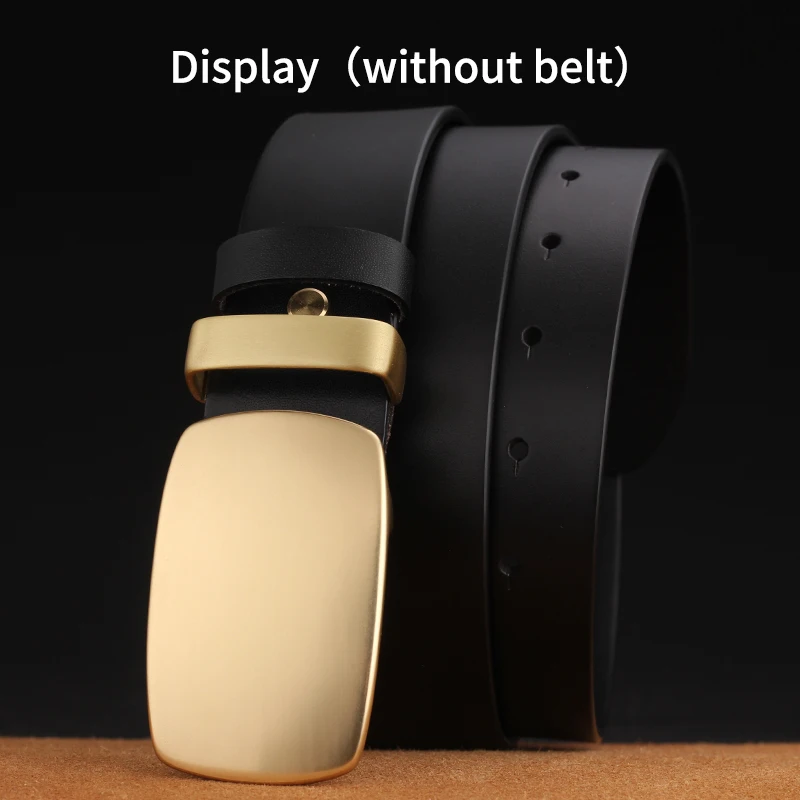 Мужская пряжка для ремня в китайском ретро стиле однотонная латунная гладкая