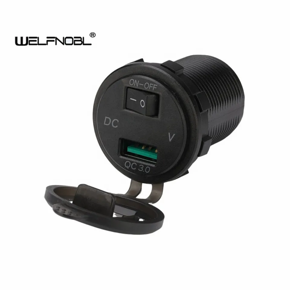 

Многофункциональное быстрое автомобильное зарядное устройство с двумя USB QC 3,0 адаптер прикуриватель светодиодный вольтметр с переключателем ВКЛ./ВЫКЛ. Для Iphone Oneplus 9