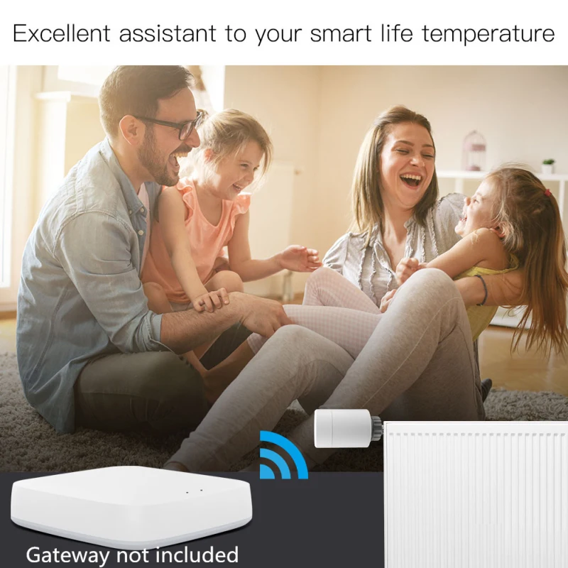 

Tuya ZigBee Smart Radiator Actuator Programmable Thermostatic Radiator Valve Temperature Controller Voice Control Smart Home