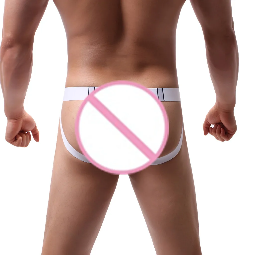 Мужские трусы с ягодицами шелковистые дышащие трусы-джоки ремнем сексуальное