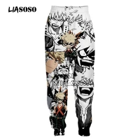 liasoso 3d print anime my hero academy casual fashion men women comics pants cargo pants jogger harajuku streetwear sweatpants
