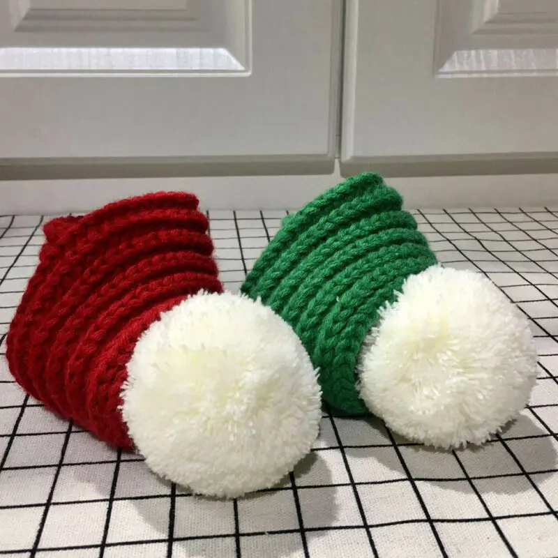 Собачий кошачий шарф Теплый Зимний вязаный для щенков кошек Регулируемый