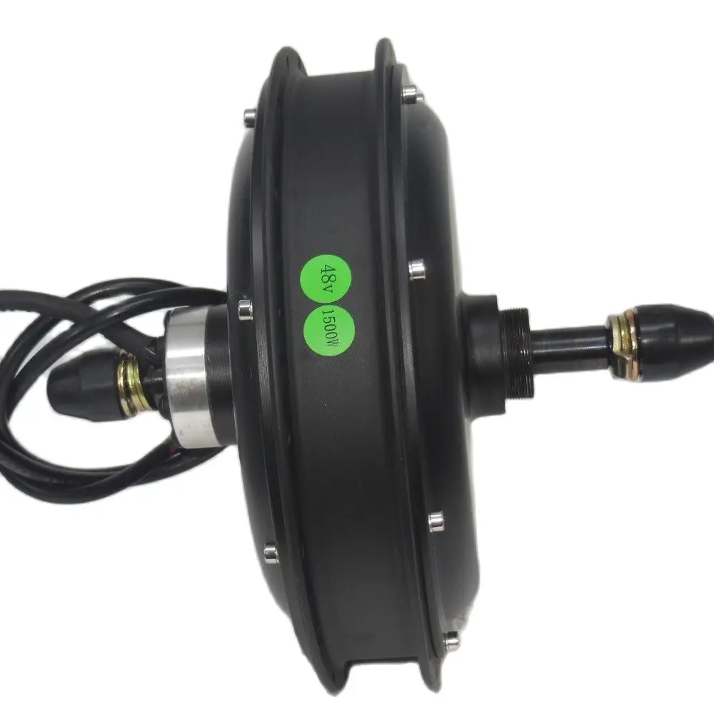 Buy Evfitting e bike fatbike motor 48 volts 1500w brushless dc hub motor para roda traseira snowbike 170mm dropout