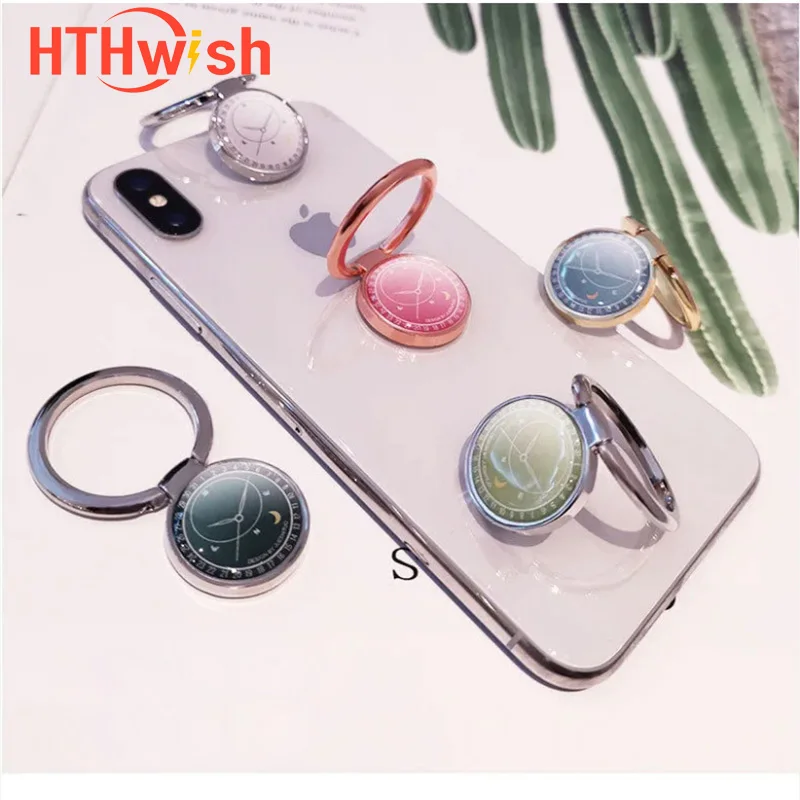 

Finger Ring Mobile Phone Smartphone Stand Holder For iPhone XS Huawei Samsung cell Smart Round Phone Ring holder Car Mount Stand