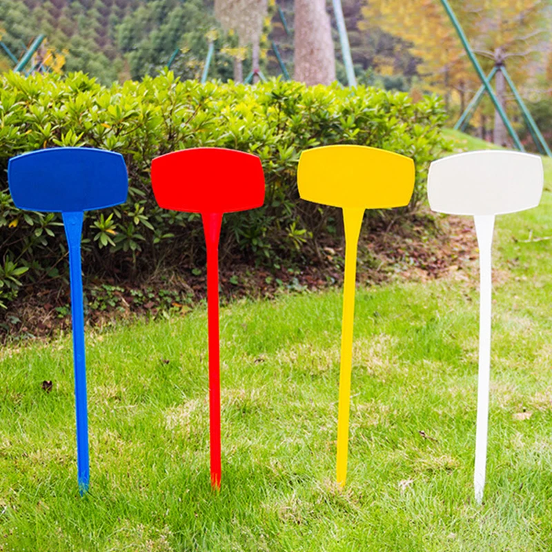 

50pcs Gardening Plastic Labels Bonsai Plant Trees Tag Beveled Floor Card Marker
