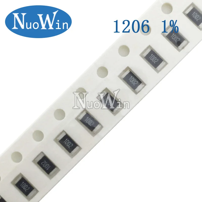 Комплект резисторов 1206 SMD в ассортименте 1 Ом-1М Ом 1% 33valuesX 20 шт. = 660 набор образцов |