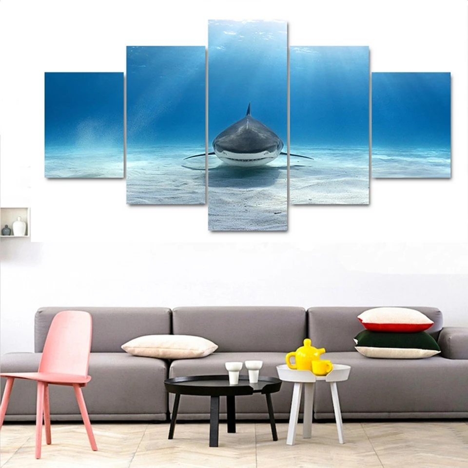 

Painting For Living Room Home Decor Cuadros 5 Panel Cartoon Print Modular Poster Framework High Quality Canvas