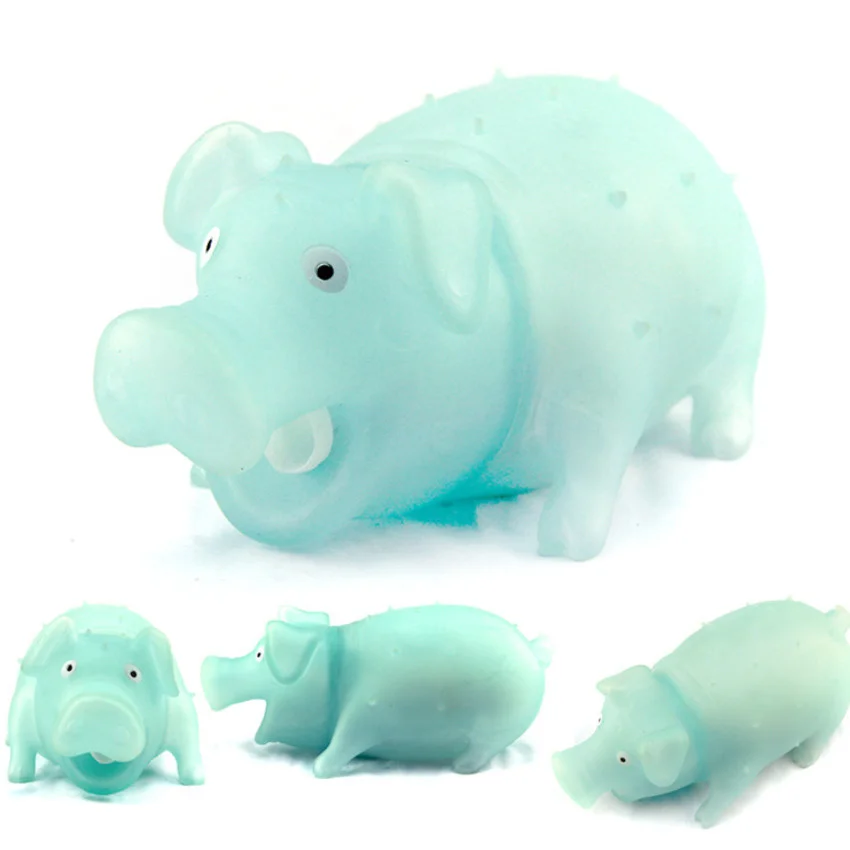 21 см Большой размер мультфильм кричащая свинья раньше звуковая резиновая