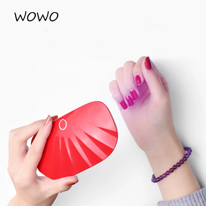 Солнечная Мини Сушилка для ногтей Светодиодная УФ-лампа 6 Вт Портативный гель лак