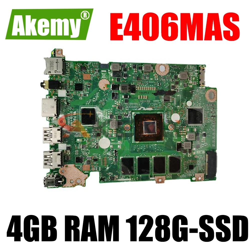 

Материнская плата для ноутбука ASUS E406M E406MA E406MAS графическая материнская плата для ноутбука ПК с Intel Pentium 4 ГБ ОЗУ 128 ГБ-SSD
