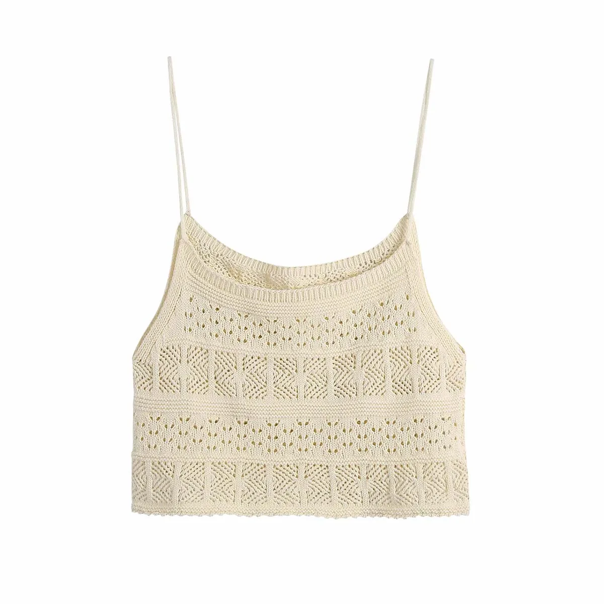 

Сексуальный укороченный топ на бретелях из полиэстера без рукавов DLSY507