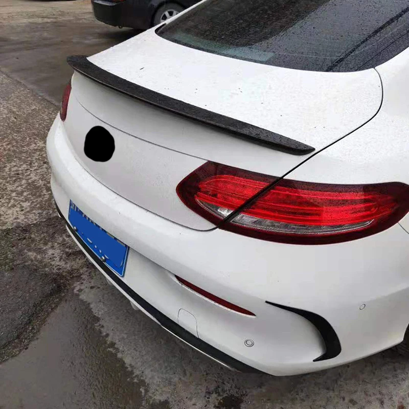 Автомобильные Стикеры из углеродного волокна украшение заднего бампера для Mercedes