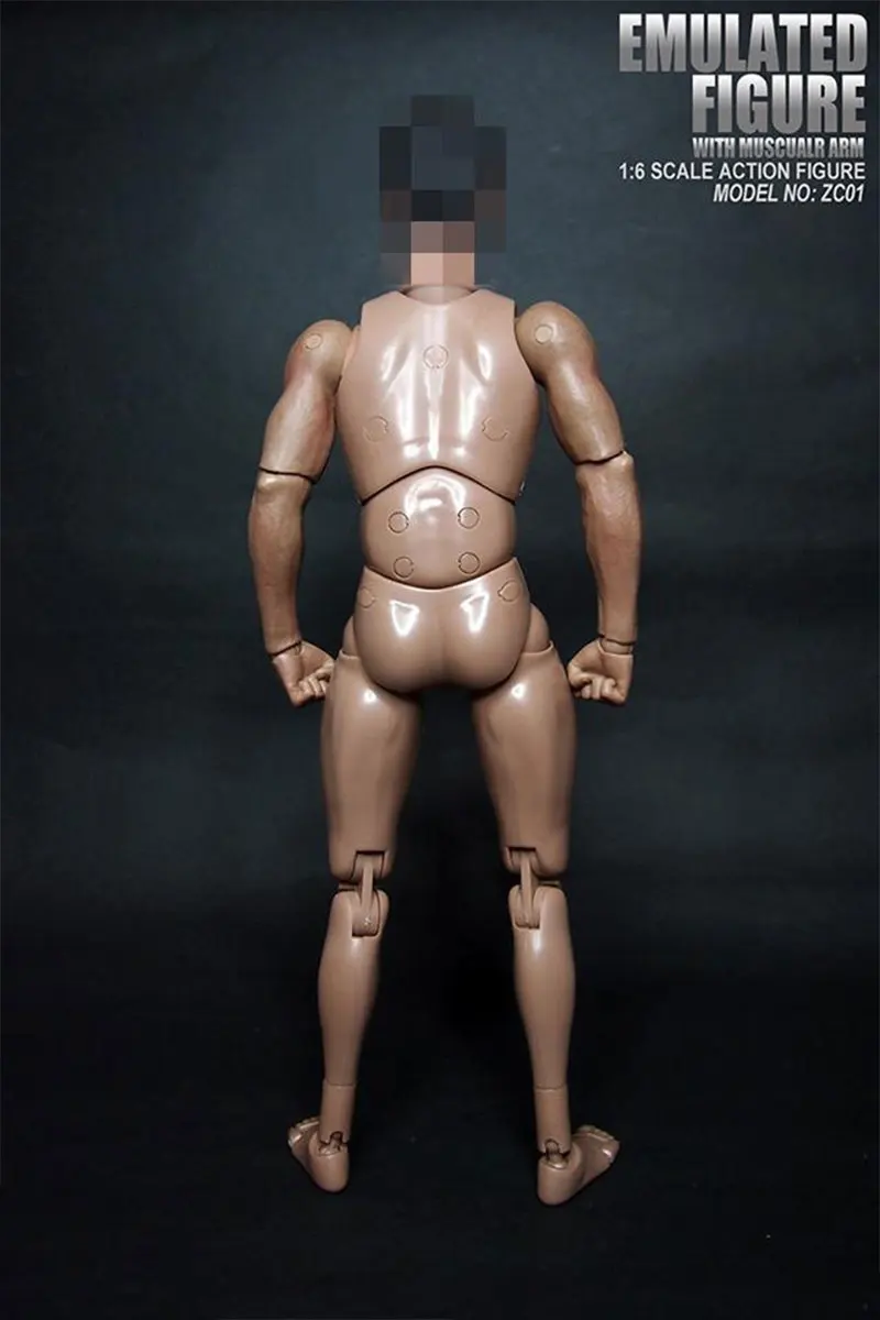 Пластиковая кость в масштабе 1/6 гибкая без головы с широким плечом для фигурок 12