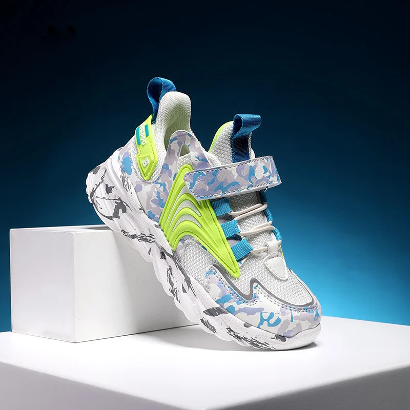 

New Kids Running Sneakers Breathable Mesh Autumn Casual Shoes Children Toddlers Boys Shoes Fashion Thick Bottom Sport Trainers