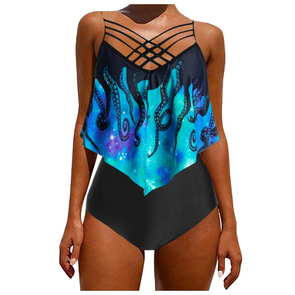 Купальник женский винтажный сексуальный плюс размер | Женская одежда