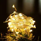 Сказочные огни Медная проволока Светодиодные гирлянды 1-10 м Рождественская гирлянда в помещении Спальня Свадьба Новогоднее украшение Работает от батареи