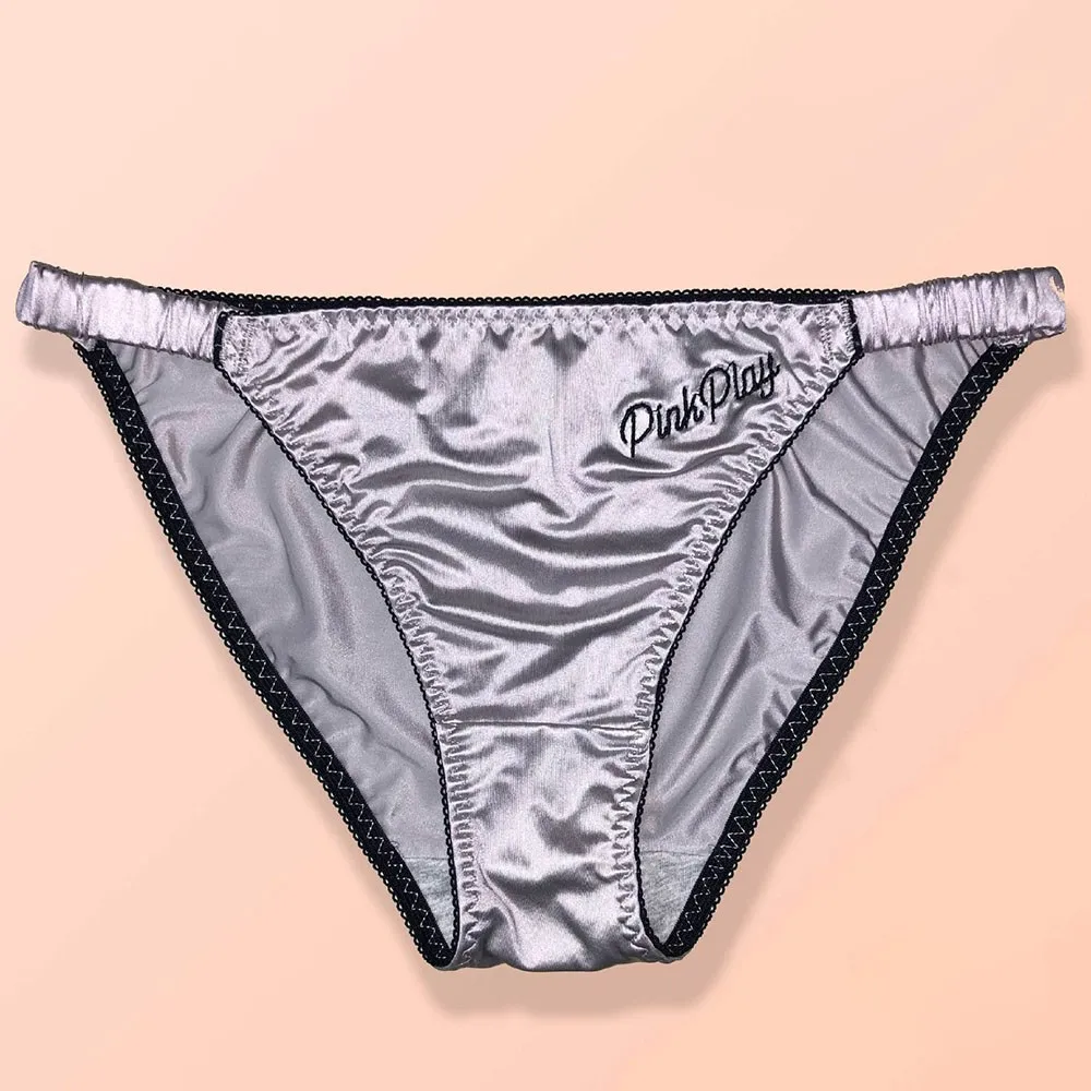 100% Milk Silk Smooth Soft Lingerie Panties Ladies Plus Briefs Panties Satin Sexy S-XXL Breathable Underwear Size Seamless