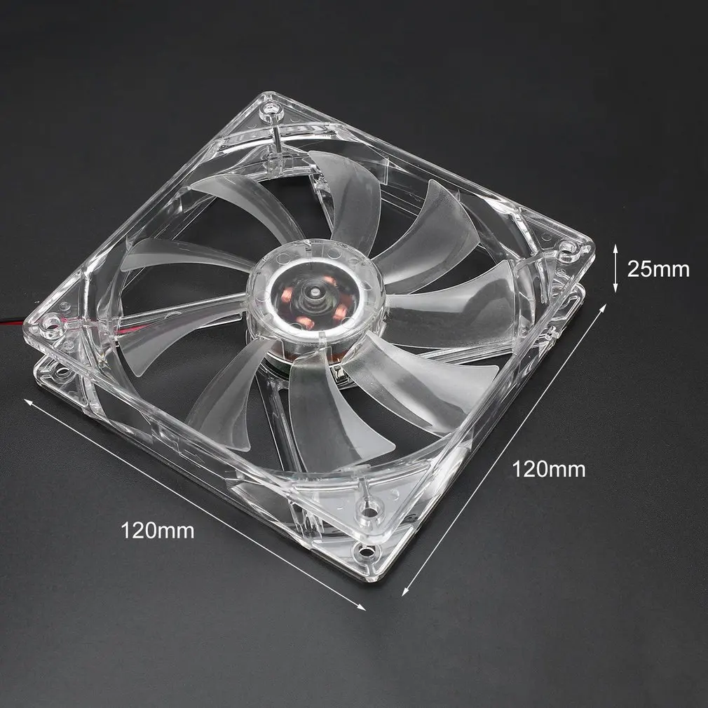 

Five Colors Light PC Computer Fan Quad 4 LED Light 120mm PC Computer Case Cooling Fan Mod Quiet Molex Connector CPU Cooler Fan