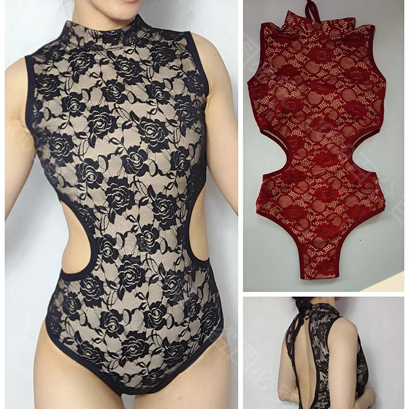 

Женское Кружевное боди, танцевальный костюм для танца на шесте