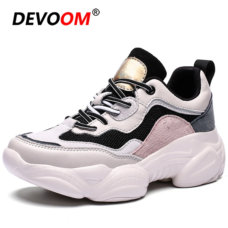 Уличные кроссовки для женщин летние тройные на платформе женские 2020 спортивные