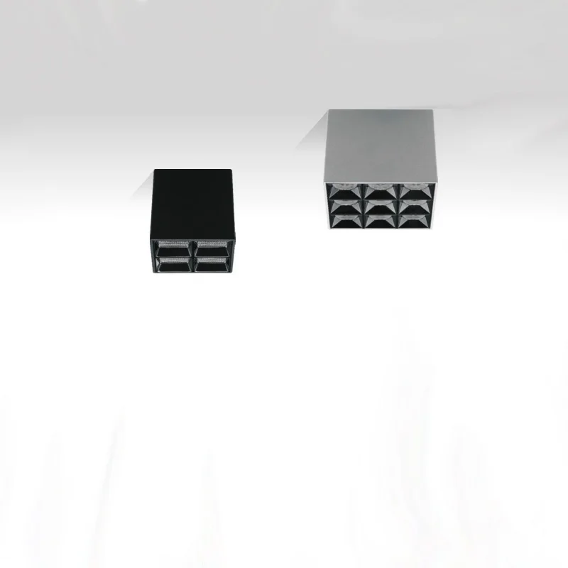 Тяжелый Стиль затемнения Массив светодиодный потолочный квадратный светильник