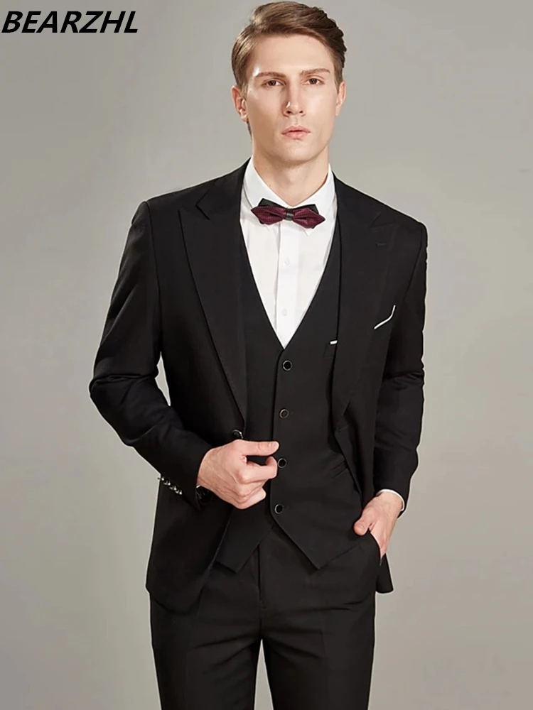 

Men Suits Slim Fit Custom Made Tuxedo For Wedding Formal Wear 2021 3 Piece