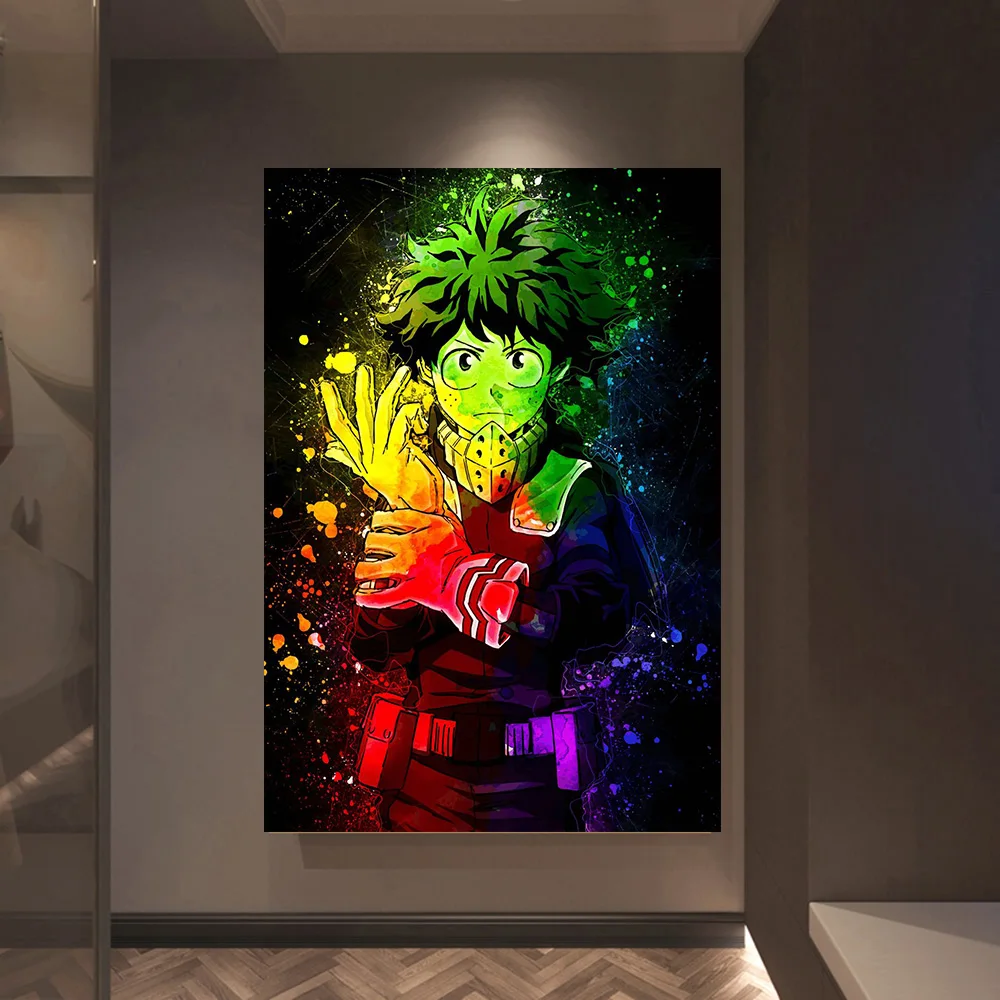 Плакат из аниме Хантер х Хантер/Моя геройская Академия плакат/плакат с черным