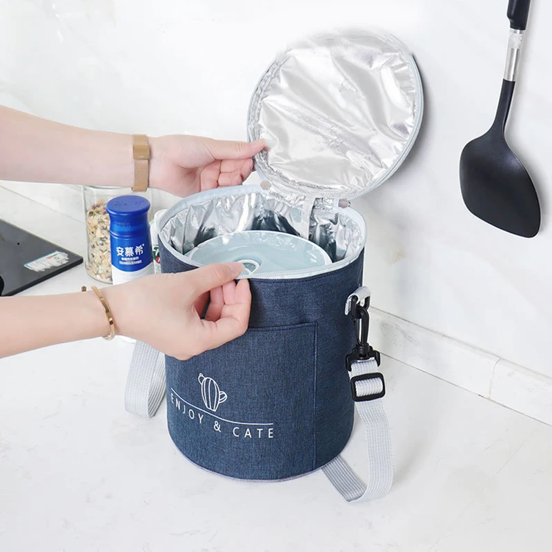 Простая Сумка для обеда Женская Офисная сумка термоупаковка водонепроницаемая