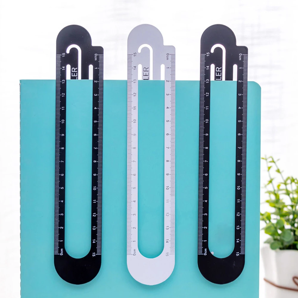 12cm15cm Высококачественная стальная линейка металлическая Закладка школьные