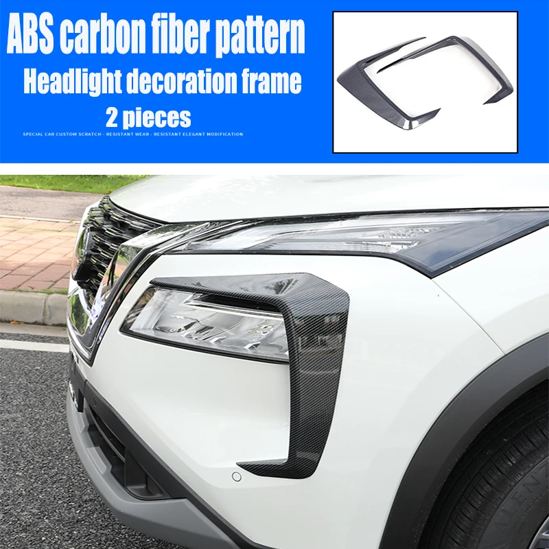 

For X-Trall Rogue21-22 headlight eyebrow modification front blade external decoration bright strip special